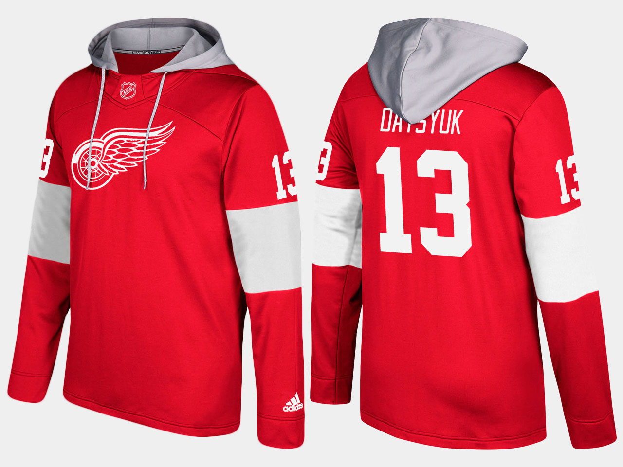 NHL Men Detroit red wings retired pavel datsyuk red hoodie